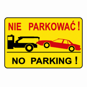 tablica nie parkować