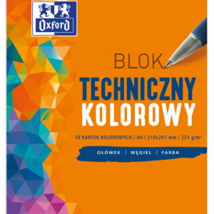blok techniczny kolorowy oxford