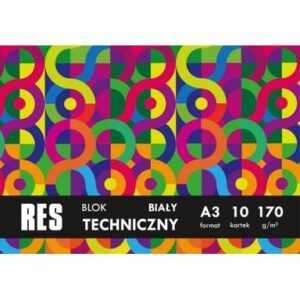 blok techniczny biały a3