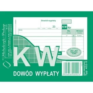 dowód wypłaty kw 402-5
