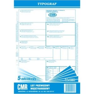 cmr list przewozowy a4