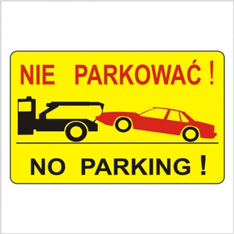 tablica nie parkować