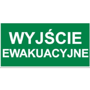 znak wyjscie ewakuacyjne
