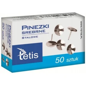 pinezki srebrne tetis 50 szt