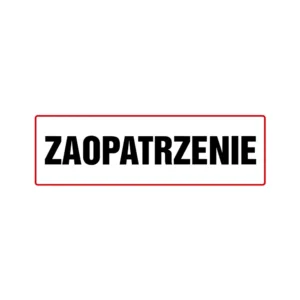 znak informacyjny zaopatrzenie