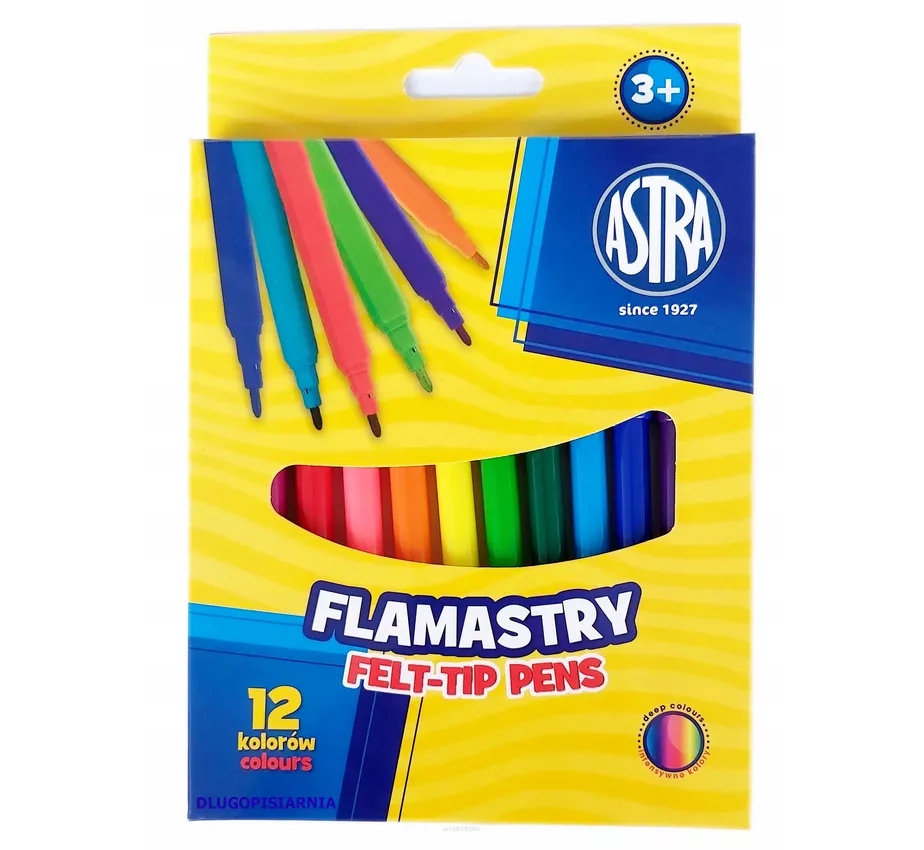 flamastry szkolne