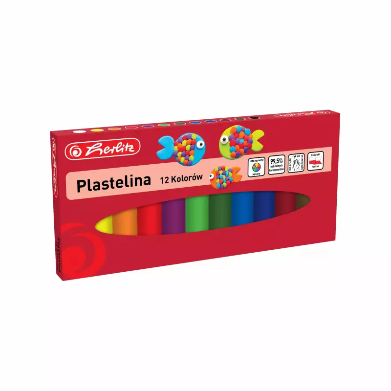 plastelina 12 kolorów herlitz