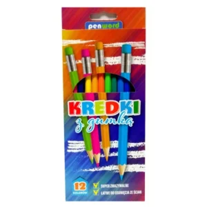 kredki ołowkowe z gumka